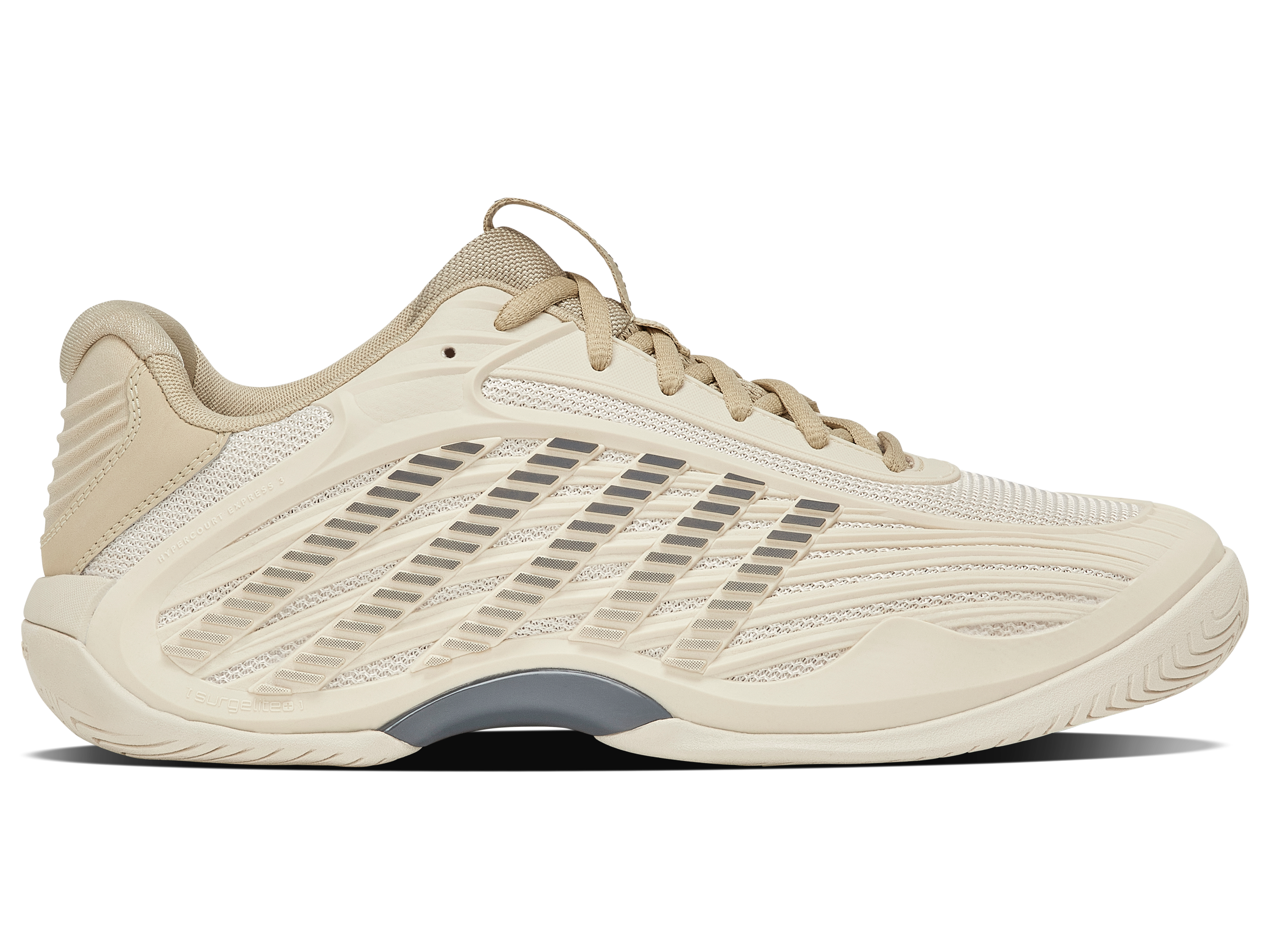 K-Swiss Men's Hypercourt Express 3 Footwear K-Swiss Whitecap Gray/Pale Khaki/Turbulence-081 7.5 Medium
