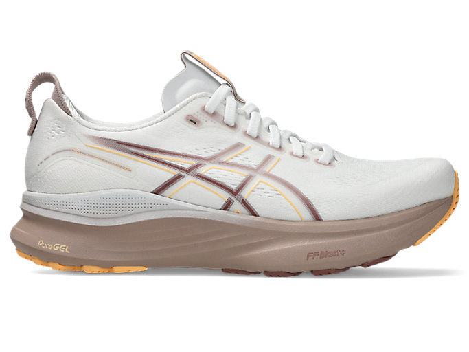 ASICS Women's Gel-Kayano 32 Footwear ASICS White/Orange Glow-101 6 Medium-B