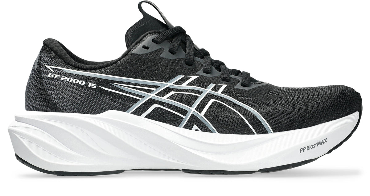 ASICS Women's GT-2000 v15 Footwear ASICS Black/White-001 6 Medium-B