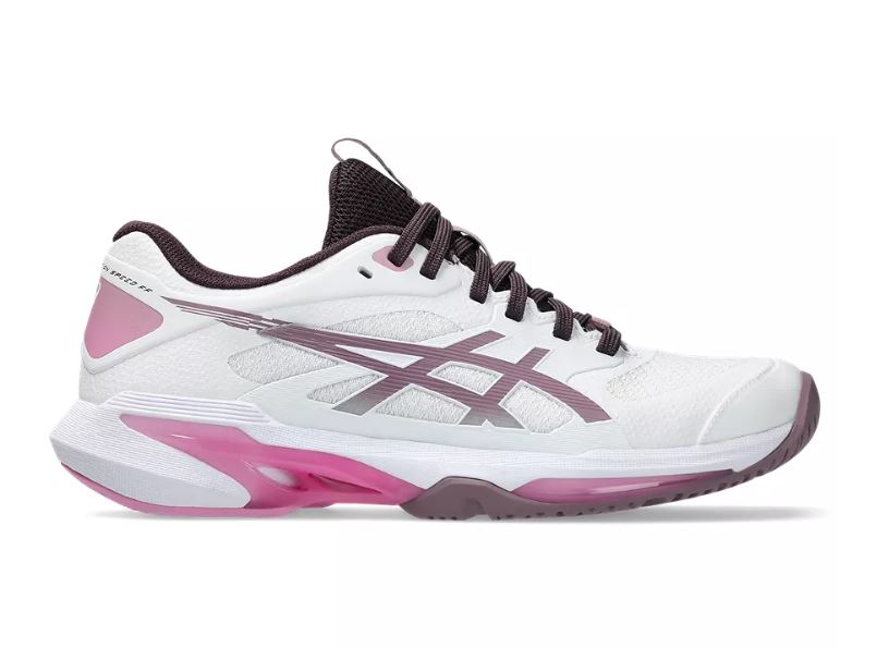 ASICS Women's Solution Speed FF 4 Footwear ASICS White/Dusty Mauve-102 6