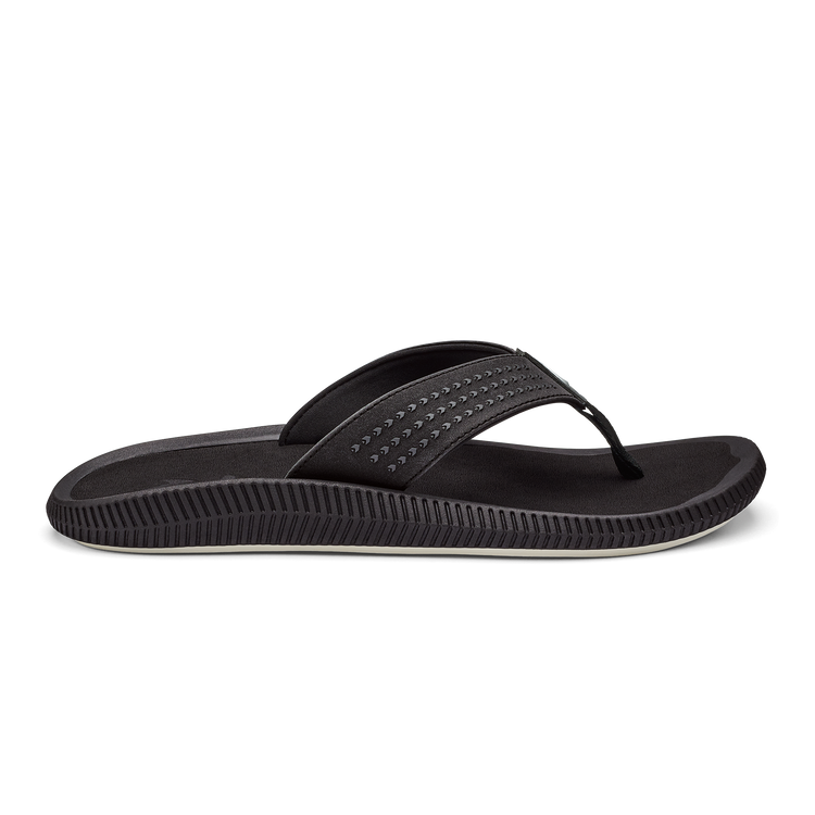 Olukai Men's Ulele Water-Ready Beach Sandals Footwear Olukai Black/Black 8