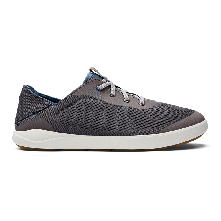 Olukai Men's Moku Pae No Tie Shoes Footwear Olukai Pavement/Vintage Blue 8