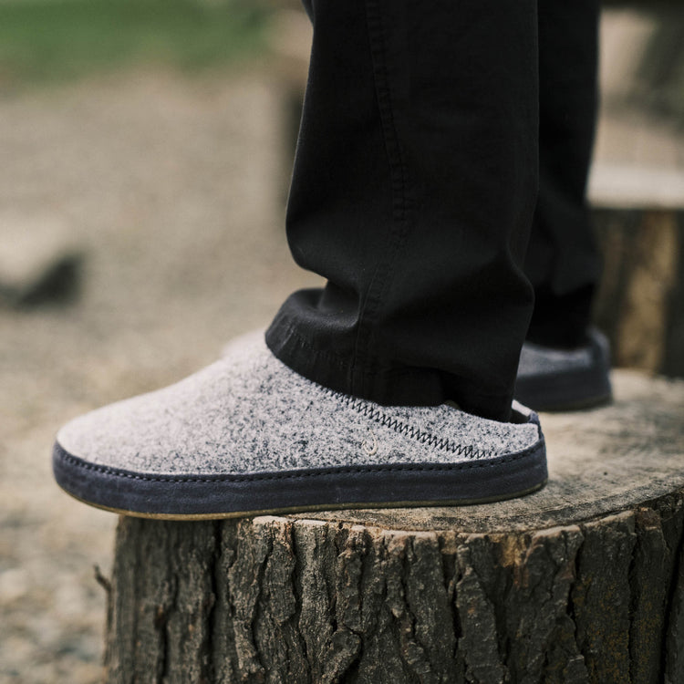 Olukai Men's Hāmani Hulu Wool Mule Slipper Footwear Olukai