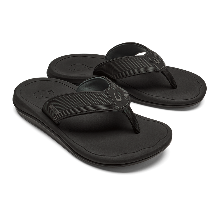 Olukai Men's 'Ahi Kai Sandal Footwear Olukai Black/Black 9