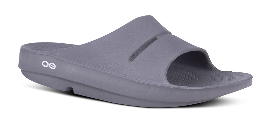 Oofos OOahh Slide Footwear OOFOS M5/W7 Slate 