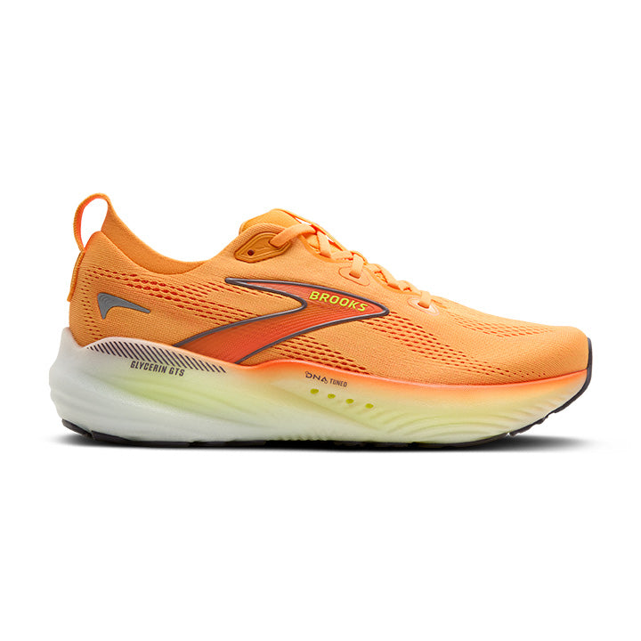 Brooks Men's Glycerin GTS 22 Footwear Brooks Orange/Nightlife/White-821 13 Medium-D