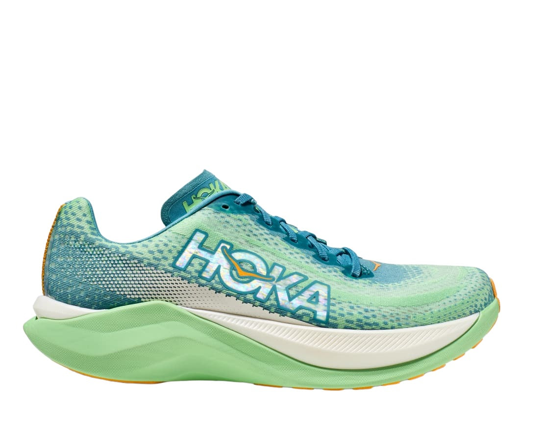 Hoka Men's Mach X Footwear Hoka One One Ocean Mist/Lime Glow-OMLG 8.5