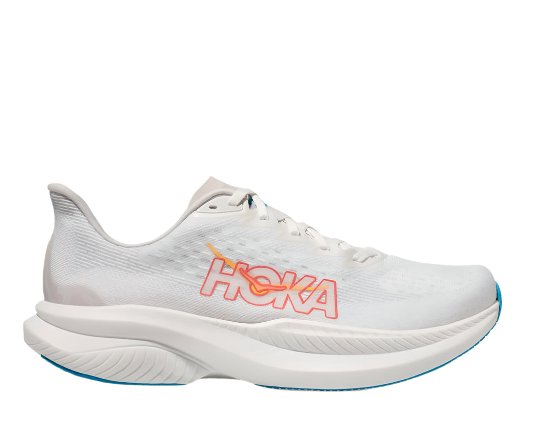 Hoka Women's Mach 6 Footwear Hoka One One White/Nimbus Cloud-WNCL 6