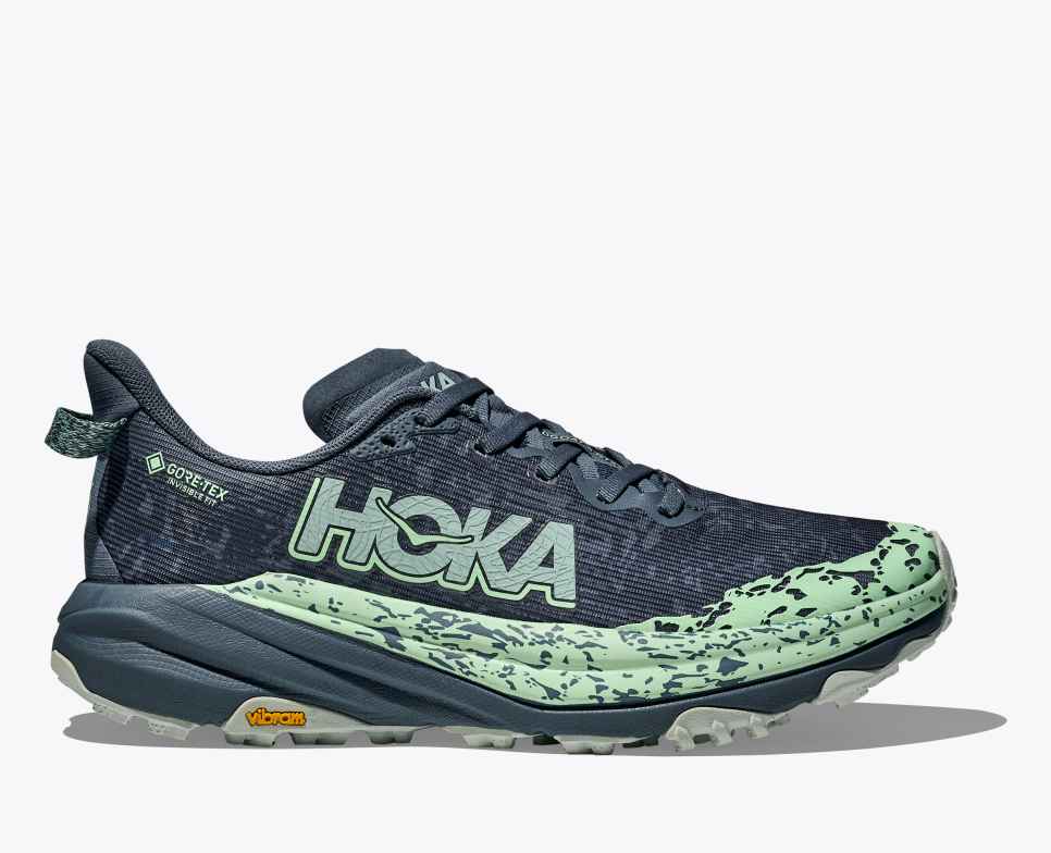 Hoka Women's Speedgoat 6 GTX Footwear Hoka One One Thunder Cloud/Mint Fluorite-TFL 6