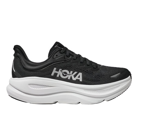 Hoka Men's Bondi 9 Footwear Hoka One One Black/White-BWHT 7.5 Medium-D