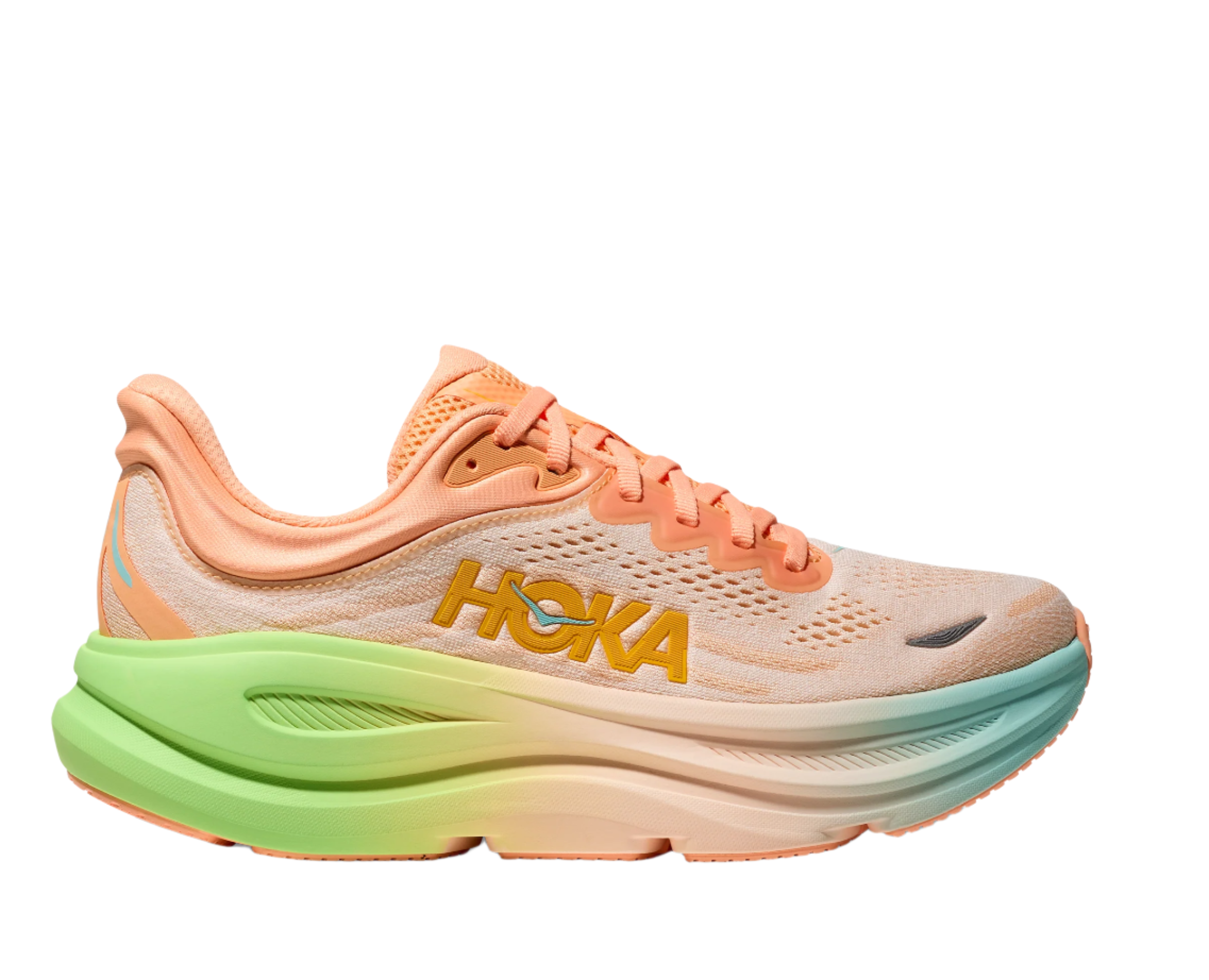 Hoka Women's Bondi 9 Footwear Hoka One One Frost/Pale Tangerine-FSTP 6 Medium-B
