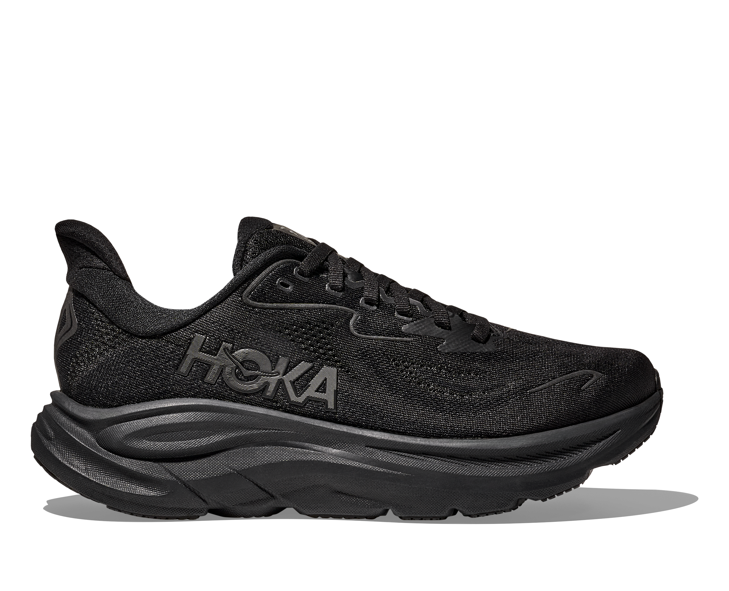 Hoka Men's Clifton 10 Footwear Hoka One One Black/Black-BBLC 7.5 Medium-D