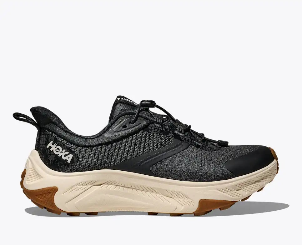 Hoka Women's Transport 2 Footwear Hoka One One Black/Alabaster-BKLB 6 Medium-B