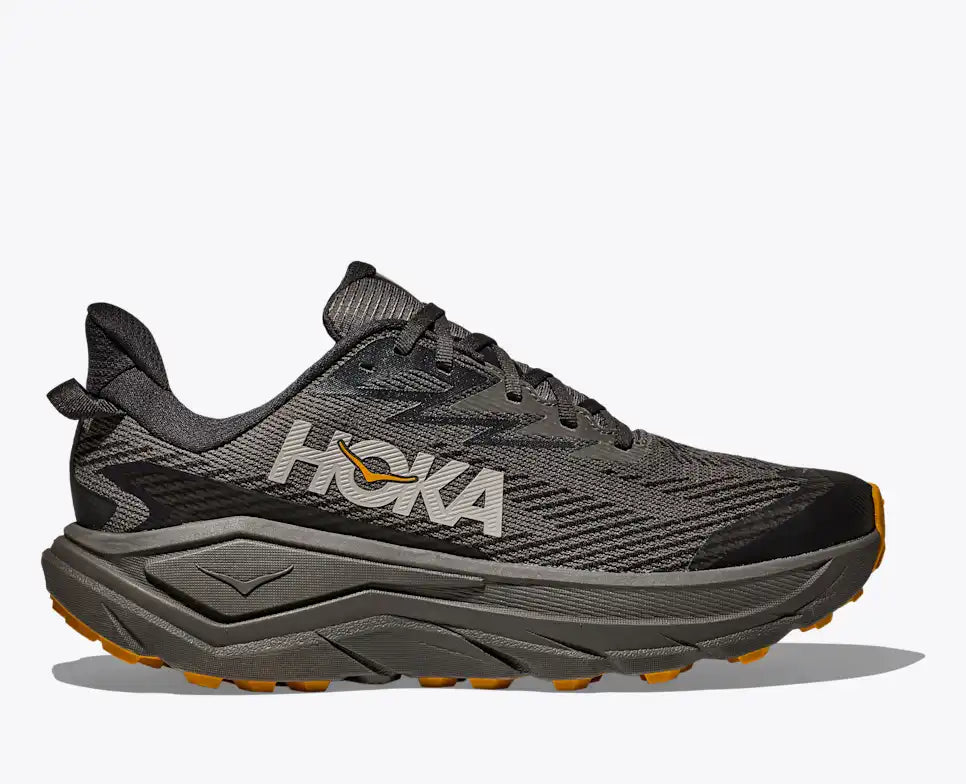 Hoka Men's Challenger 8 GTX Footwear Hoka One One Asphalt Grey/Varsity Yellow-AYV 8