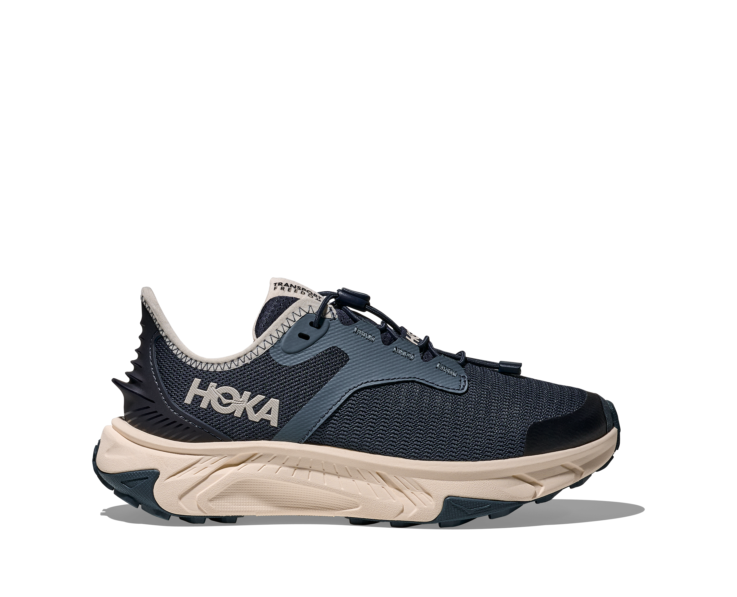 Hoka Kids' Transport Freedom Footwear Hoka One One Varsity Navy/Alabaster-VBS 3.5