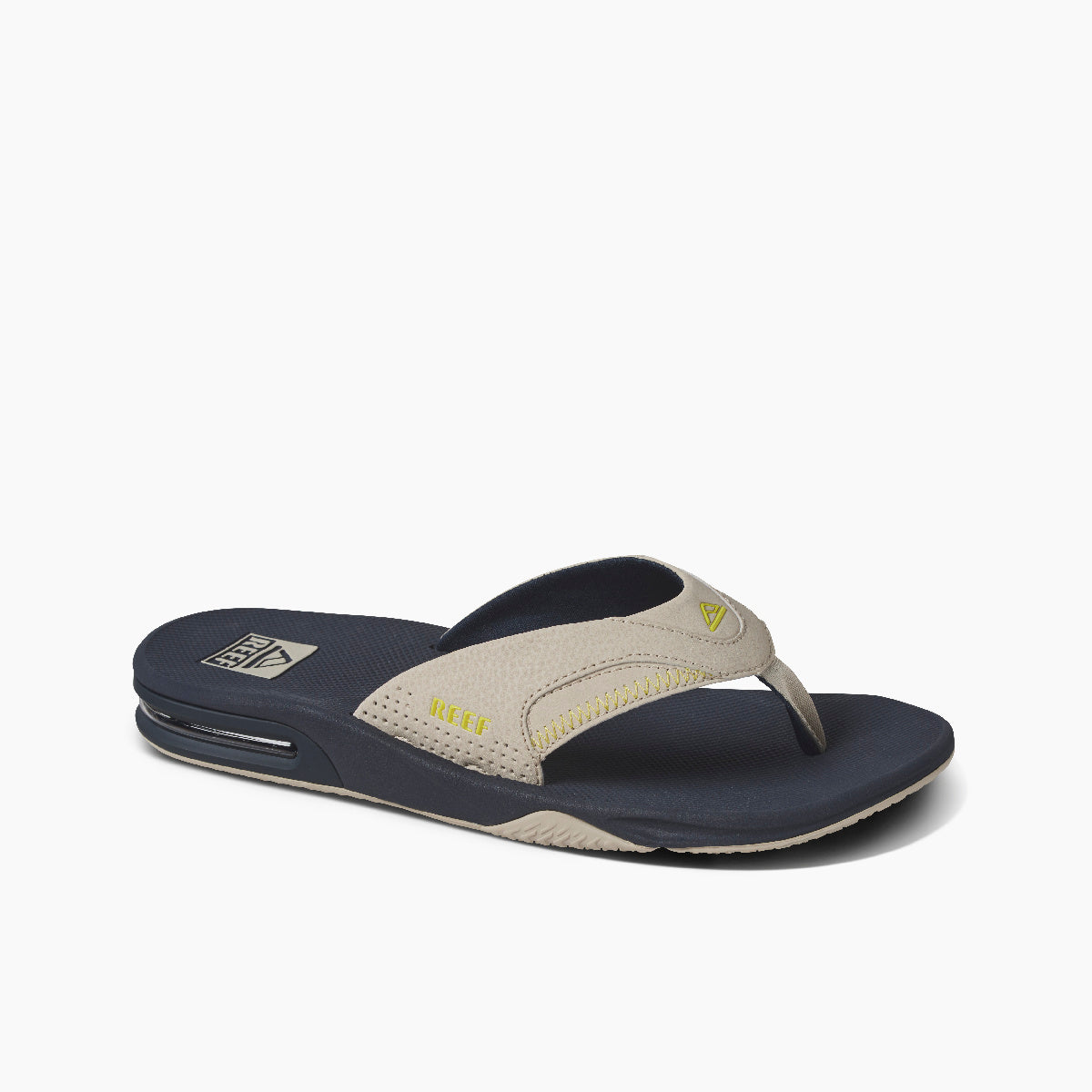 Reef Men's Fanning Footwear Reef Navy/Oak/Lime 6