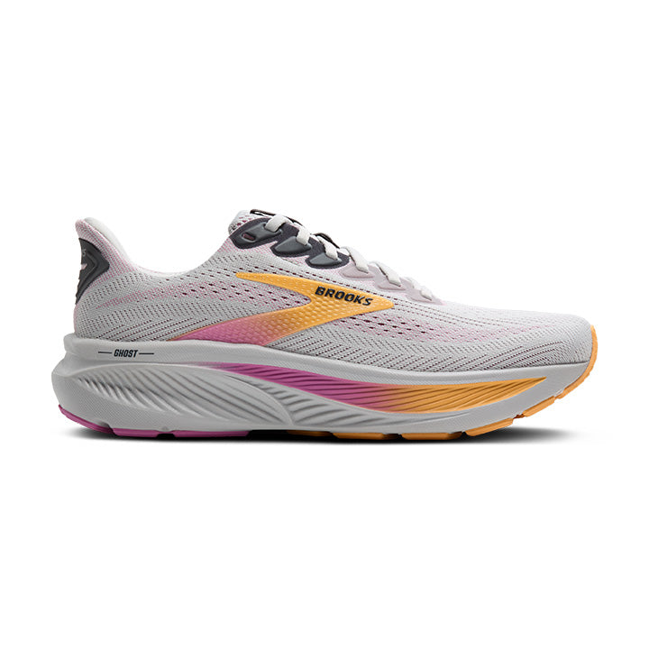Brooks Women's Ghost 17 Footwear Brooks Oyster/Apricot/Pink-070 5.5 Medium-B