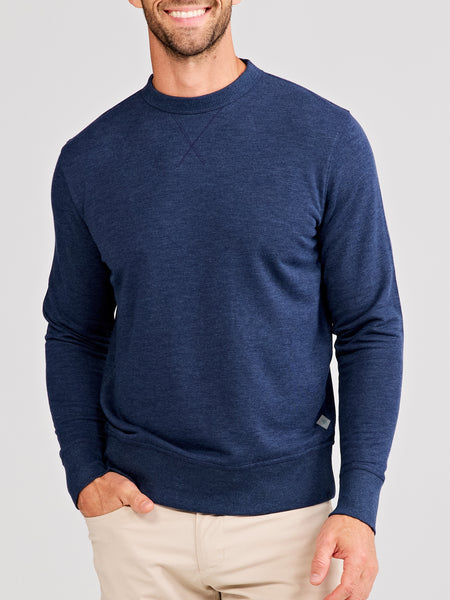 Tasc Men's Stadium French Terry Sweatshirt Apparel Tasc Classic Navy Heather-417 Small