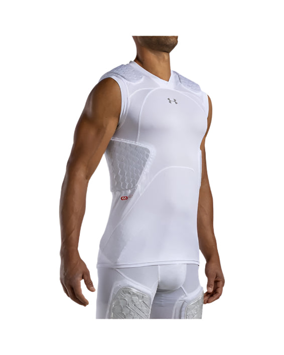 Under Armour Men's Gameday Armour Pro 5 Pad Top Apparel United Sports Brands White Small