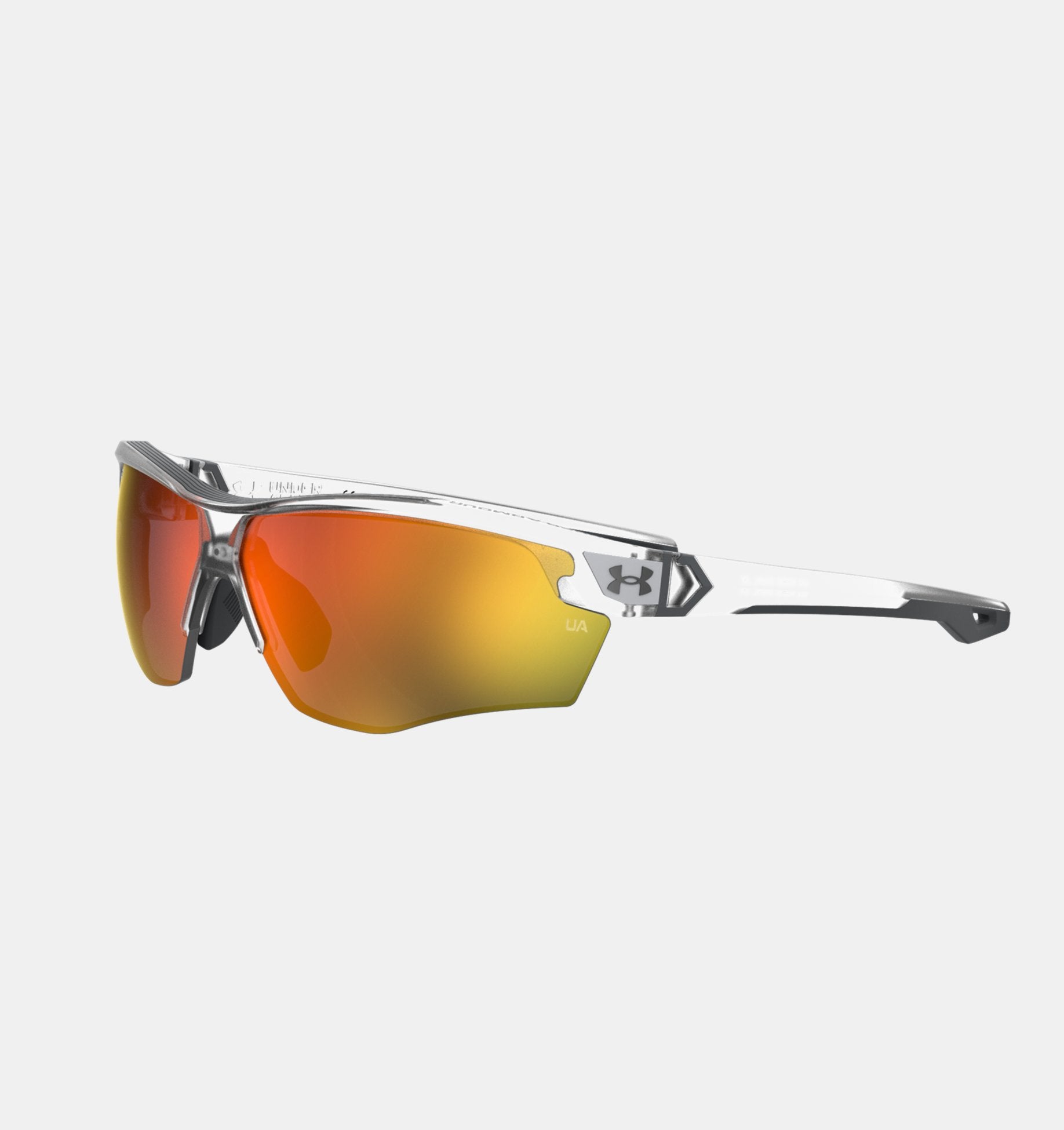Under Armour Yard Dual Jr. Tuned Baseball Sunglasses Accessories Under Armour Product ColorsCrystal Clear / Ruthenium - 991  