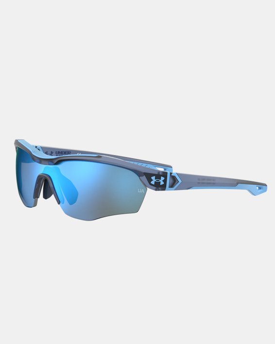 Under Armour Yard Pro Jr. Sunglasses Accessories Under Armour Matte Translucent Academy / Blue Mirror / Carolina Blue - 971  