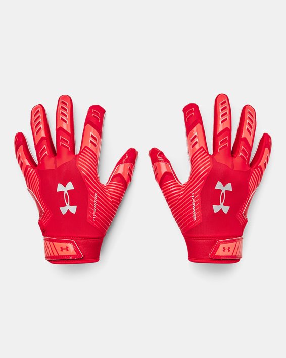 Under Armour Pee Wee F9 Nitro Football Gloves Accessories Under Armour Red/Beta/Metallic Silver-600 Pee Wee