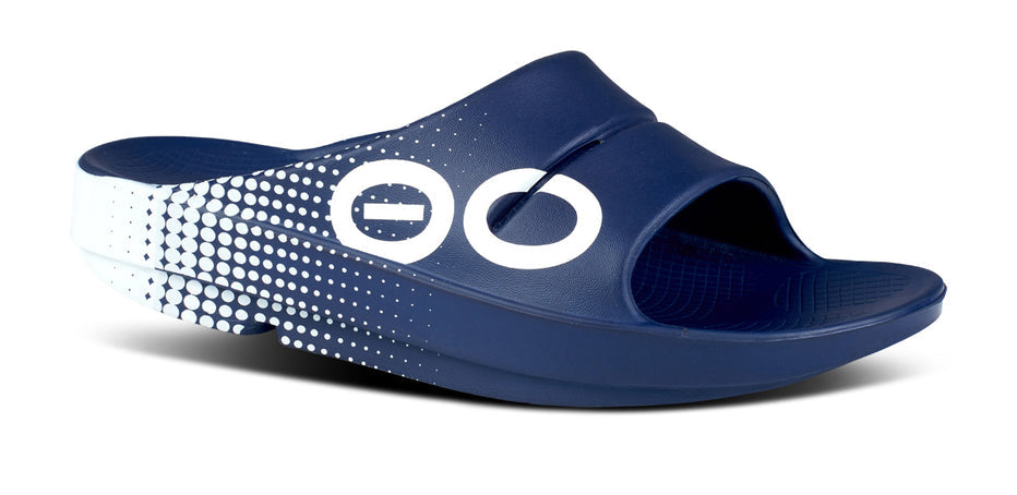 Oofos Ooahh Sport Slide Footwear OOFOS Matrix Navy M4/W6