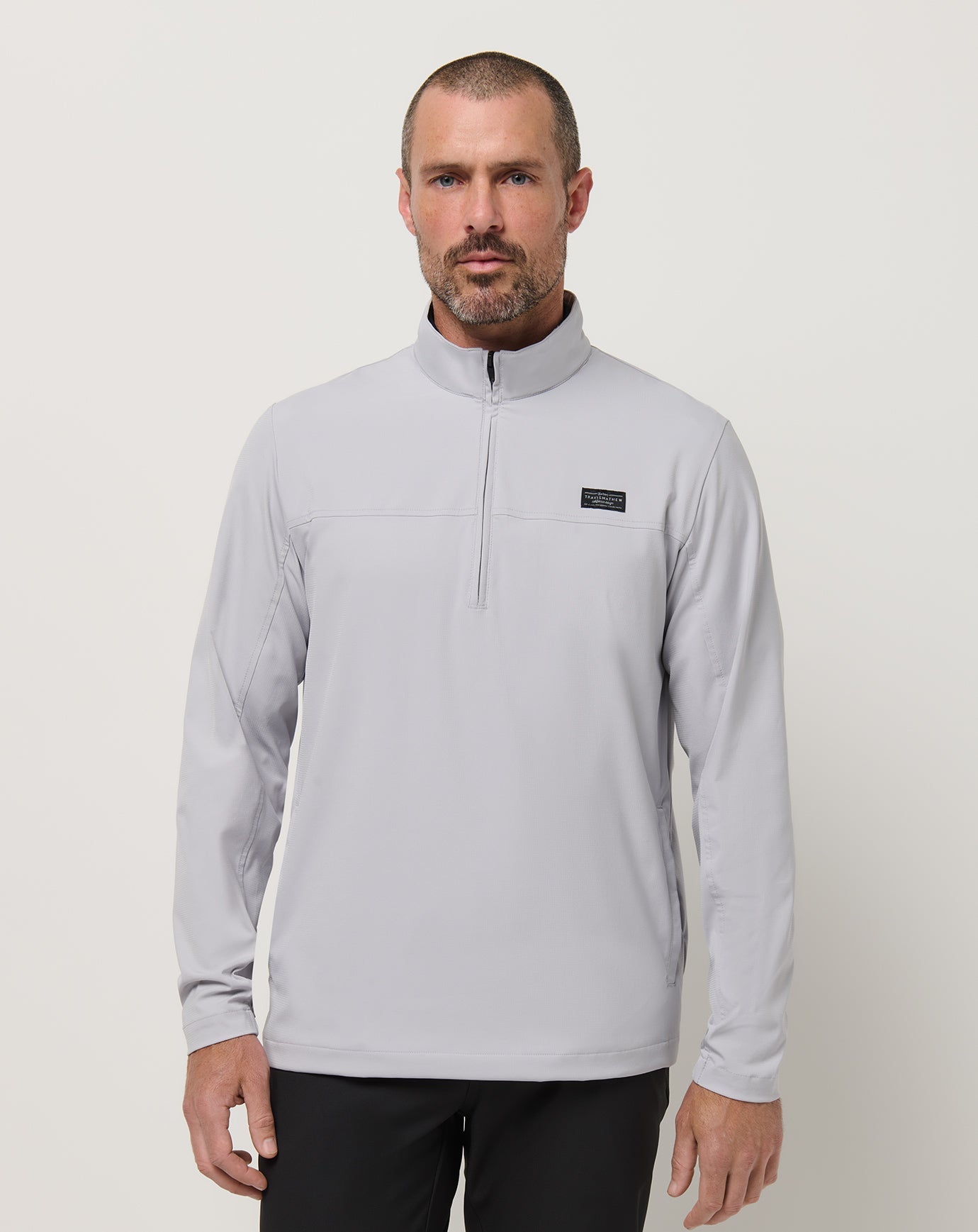TravisMathew Men's Wanderlust Quarter Zip Apparel TravisMathew Micro Chip Small