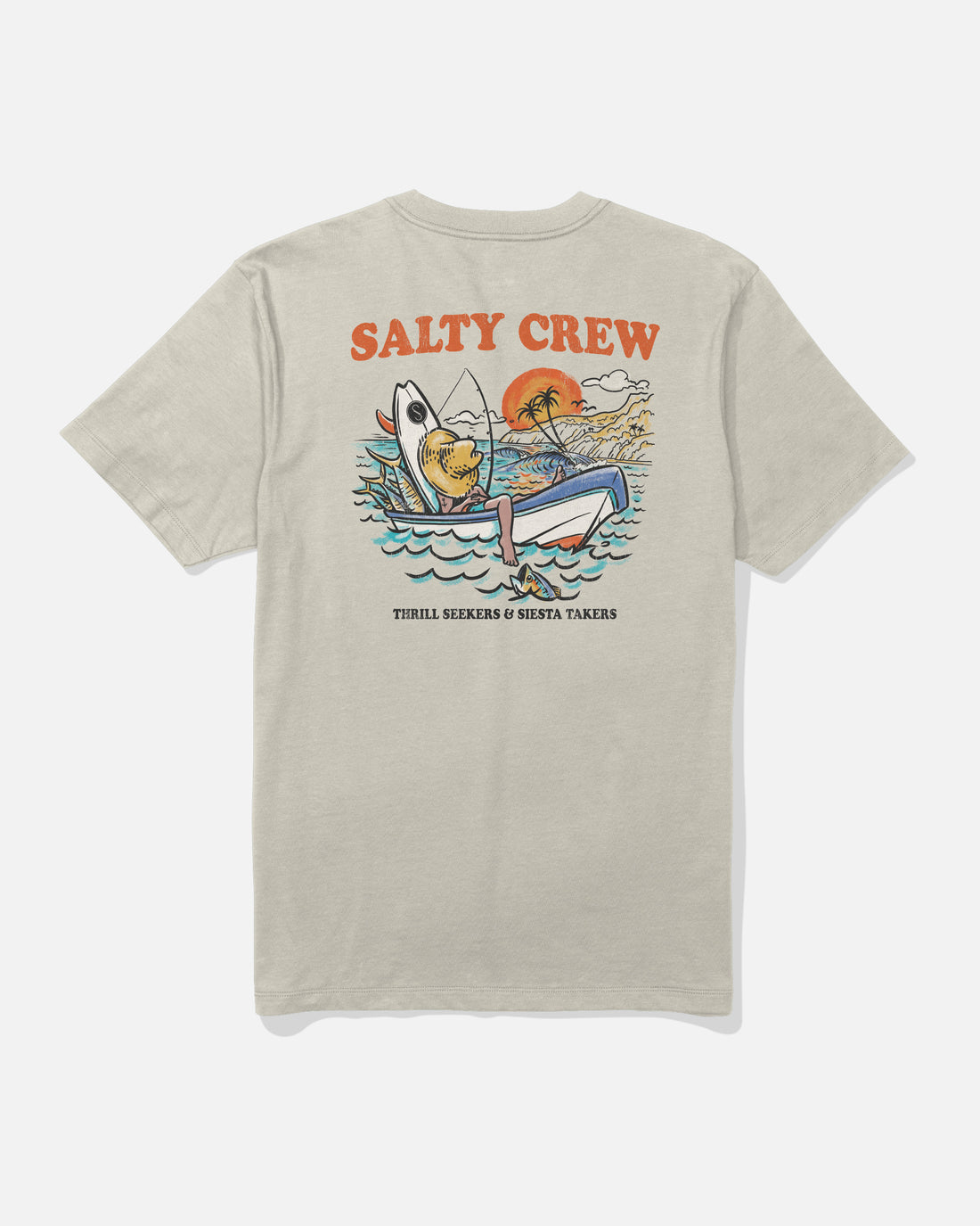 Salty Crew Men's Down Time Premium SS Tee Apparel Salty Crew Bone Small