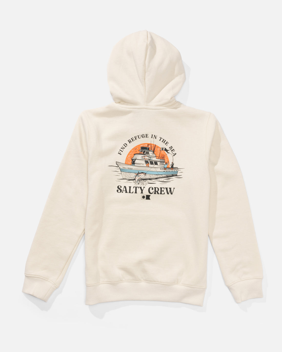 Salty Crew Boys' Day Charter Fleece Hoodie Apparel Salty Crew Bone Small