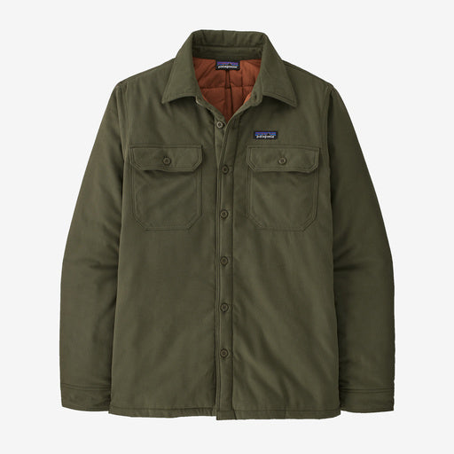 Patagonia Men's Insulated Organic Cotton MW Fjord Flannel Shirt Apparel Patagonia Basin Green-BSNG Small