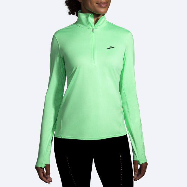 Brooks Womens Run Dash 1 2 Zip 2 0 Apparel Brooks