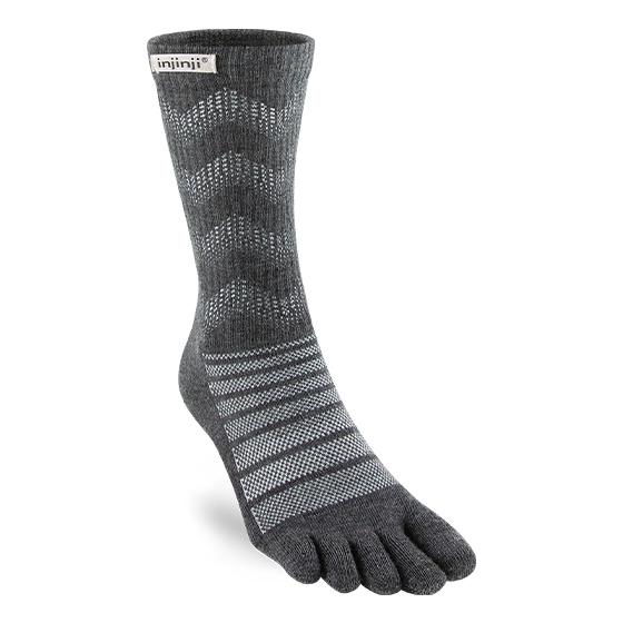 Injinji Outdoor Midweight Crew Wool Apparel Injinji Slate-SLA Small