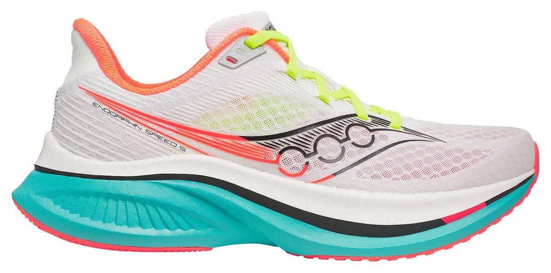 Saucony Men's Endorphin Speed 5 Footwear Saucony White/Mutant-97 13