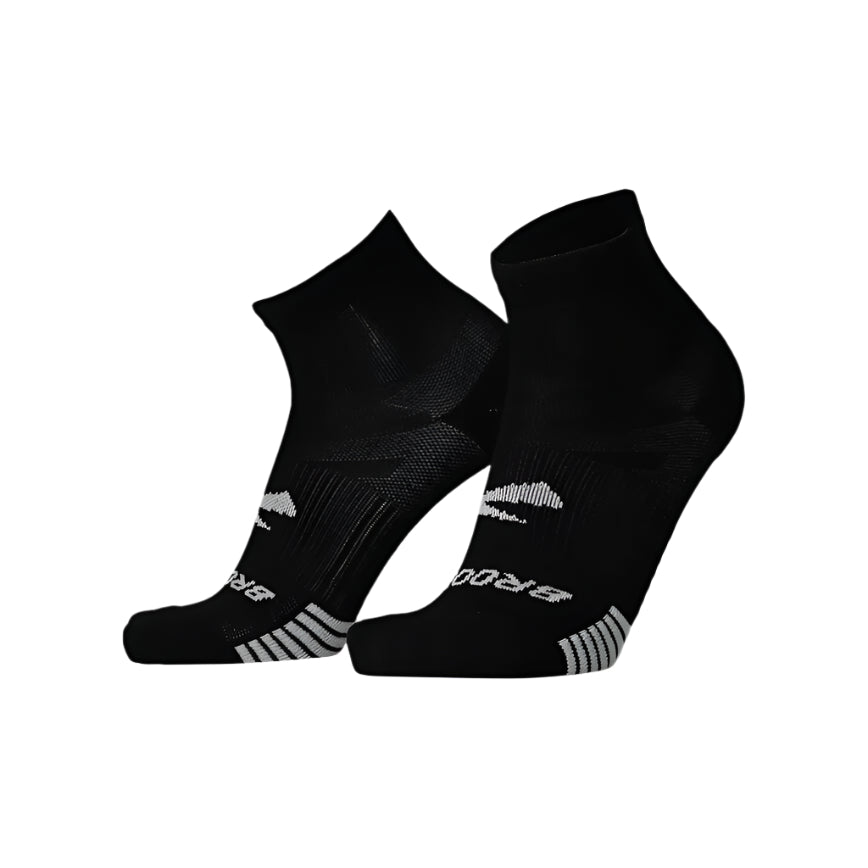 Brooks Ghost Lite Quarter 2 Pack Socks Apparel Brooks Black Small