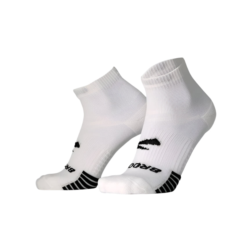 Brooks Ghost Lite Quarter 2 Pack Socks Apparel Brooks White Small