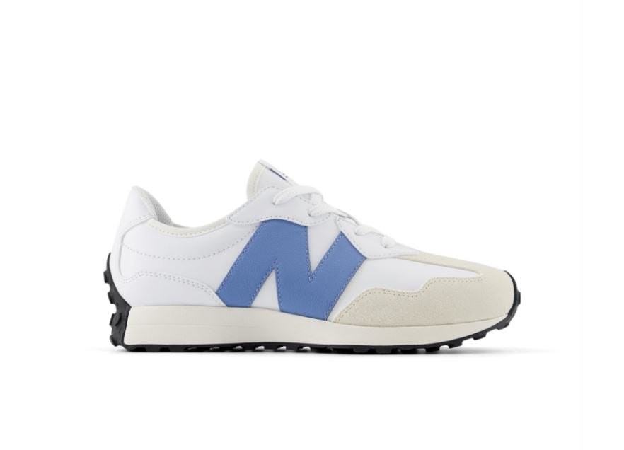 New Balance Kids' 327 (GS) Footwear New Balance White/Blue Laguna-SW 3.5