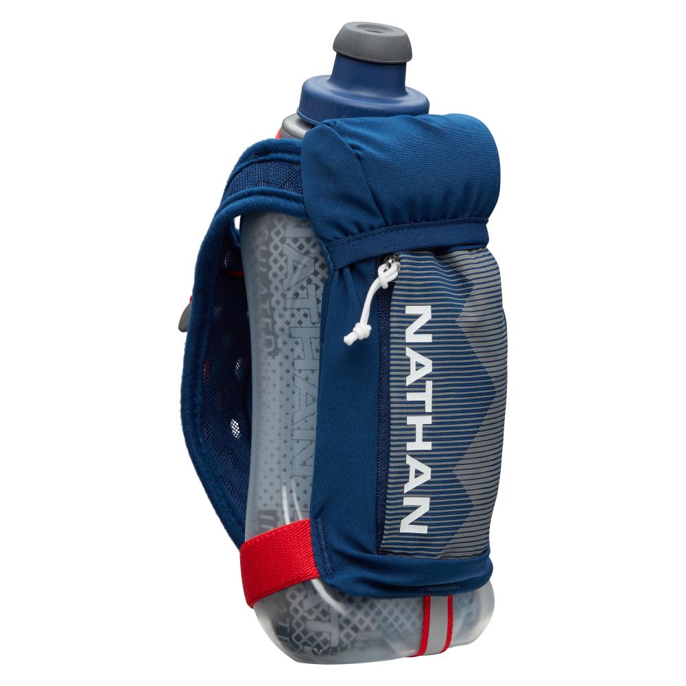 Nathan Quick Squeeze Plus Insulated 18oz Hydration United Sports Brands Estate Blue/White-60280