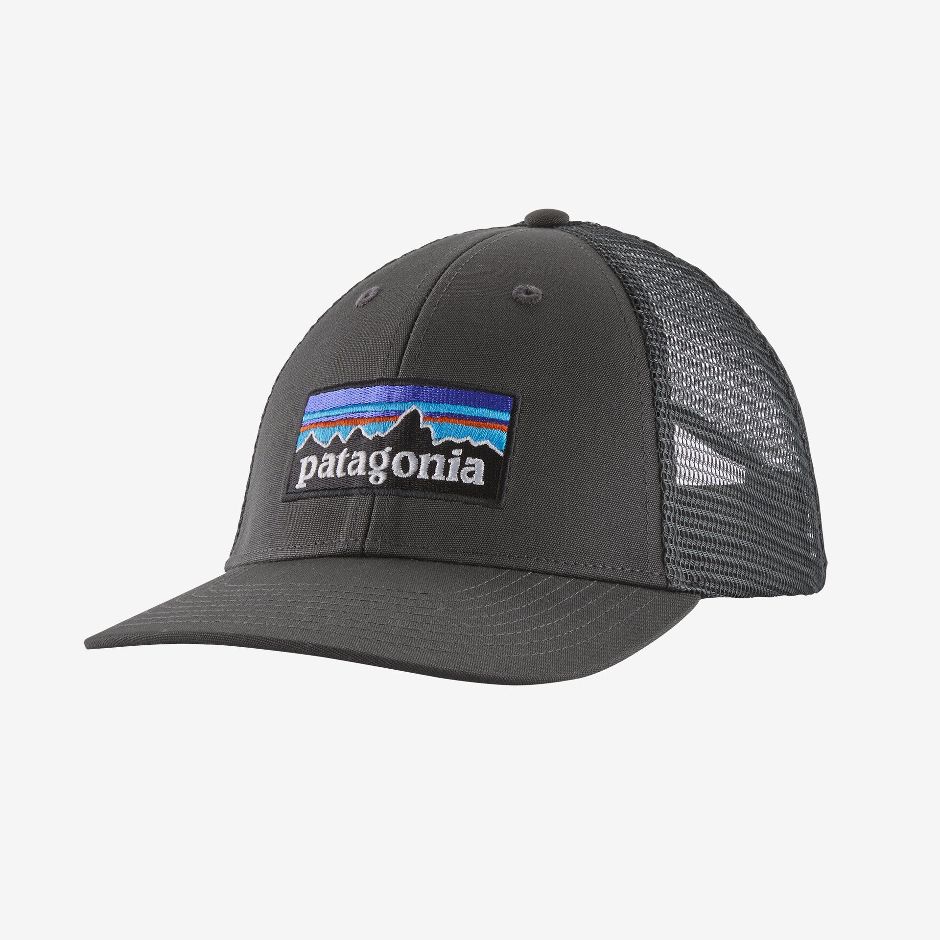 Patagonia P-6 Logo LoPro Trucker Hat Accessories Patagonia Forge Grey-FGE
