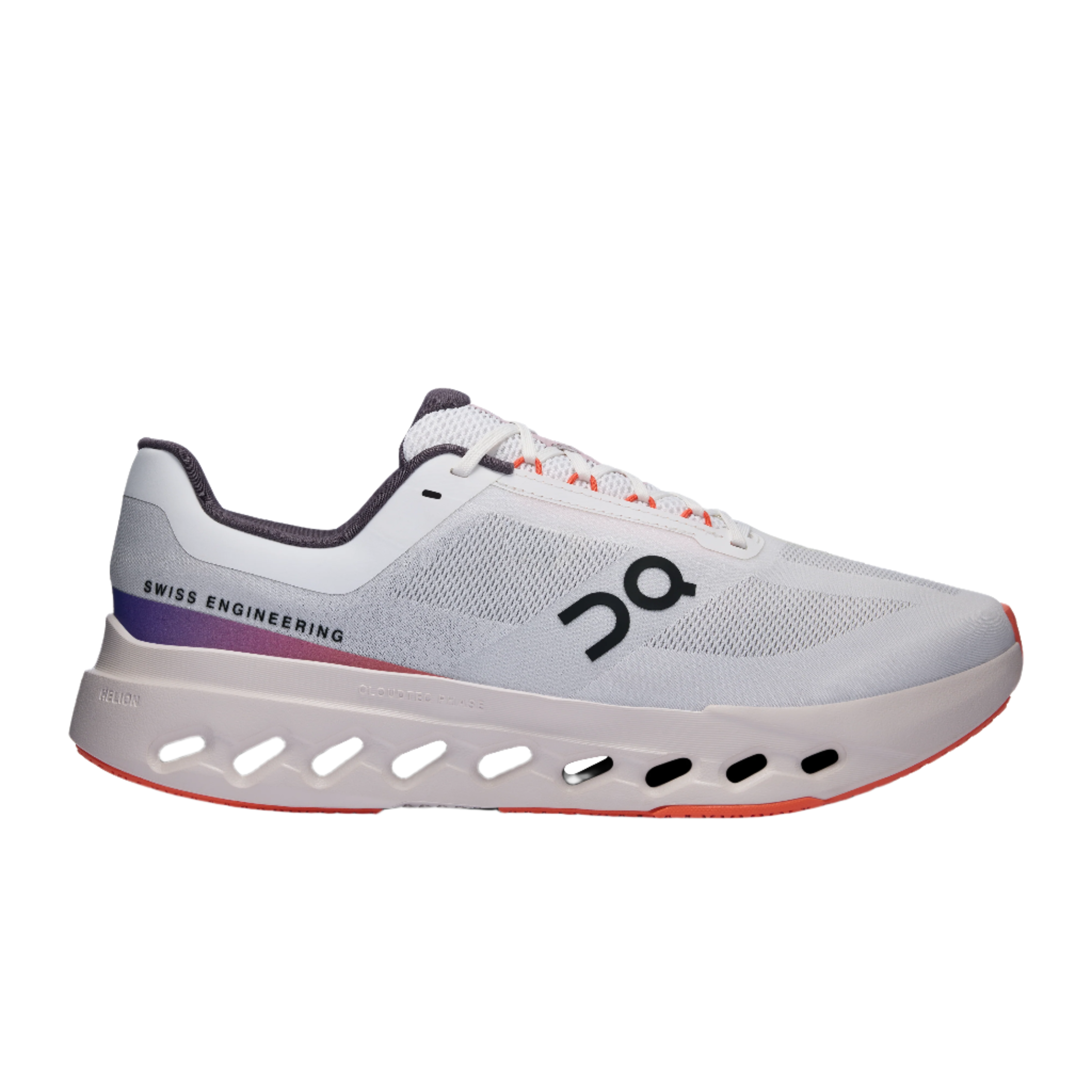 ON Men's Cloudsurfer Next Footwear ON White/Flame Medium 8.5