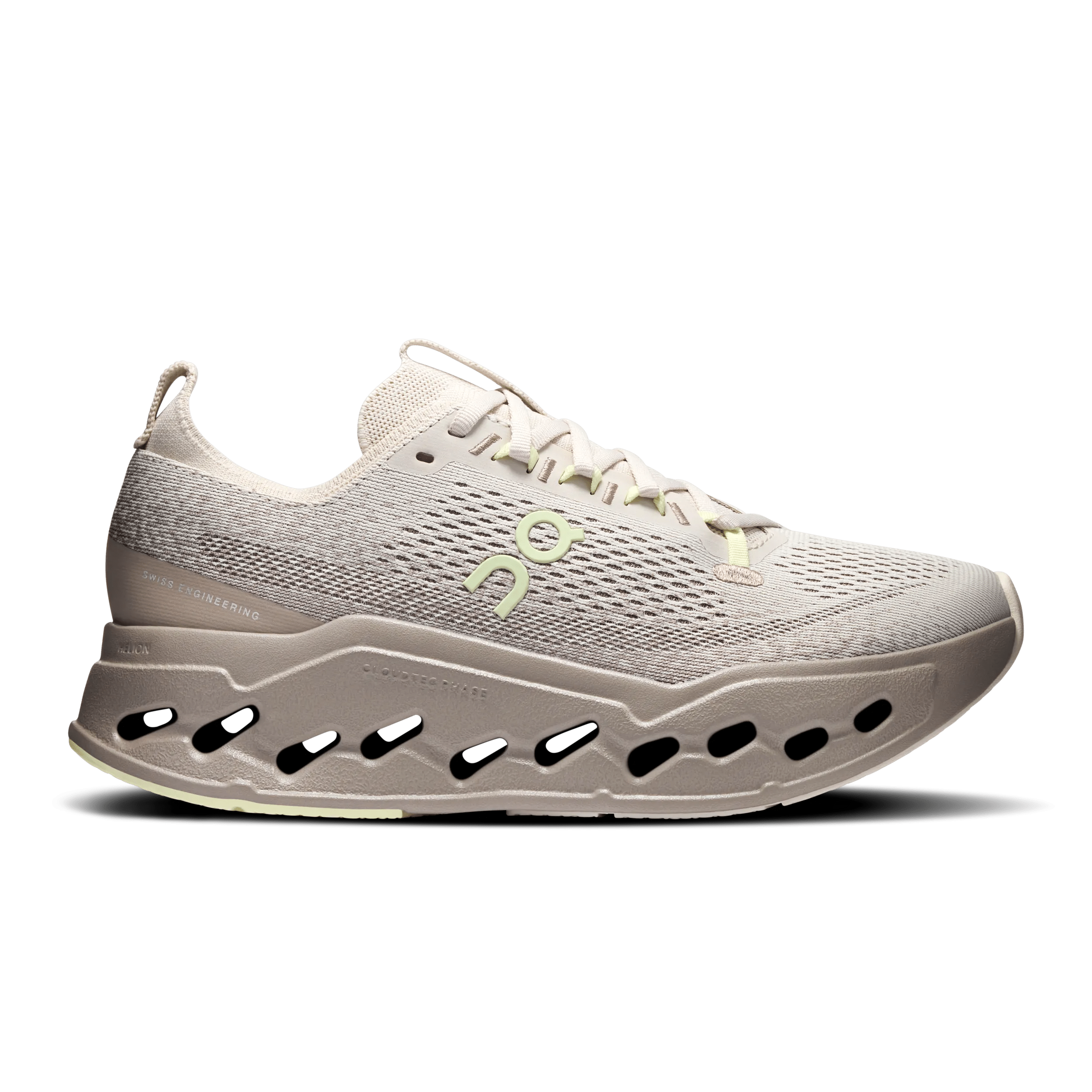 ON Women's Cloudsurfer Max Footwear ON Pelican/ Limelight 6