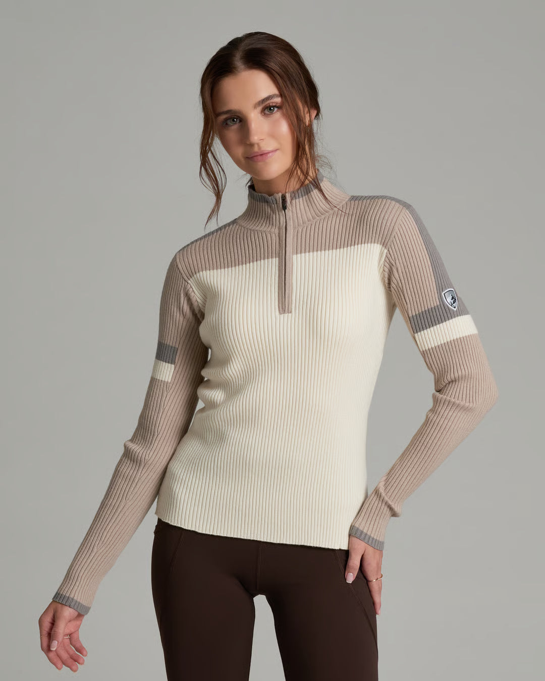 Kuhl Women's Kuhl Team Ribbed 1/4 Zip Apparel Kuhl Natural XSmall