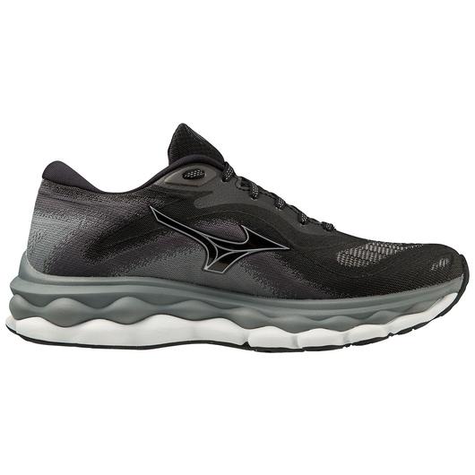 Mizuno Women's Wave Sky 7 Footwear Mizuno 7.5 Black/Silverstar-907C 