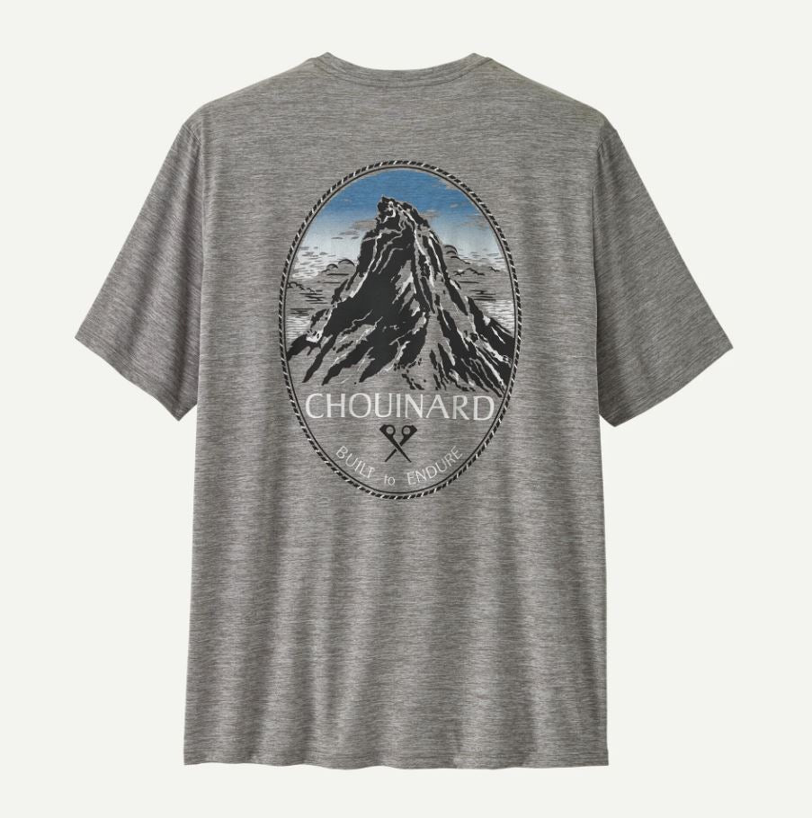 Patagonia Men's Capilene Cool Daily Shirt - Chouinard Crest Apparel Patagonia Feather Grey-FEA Small