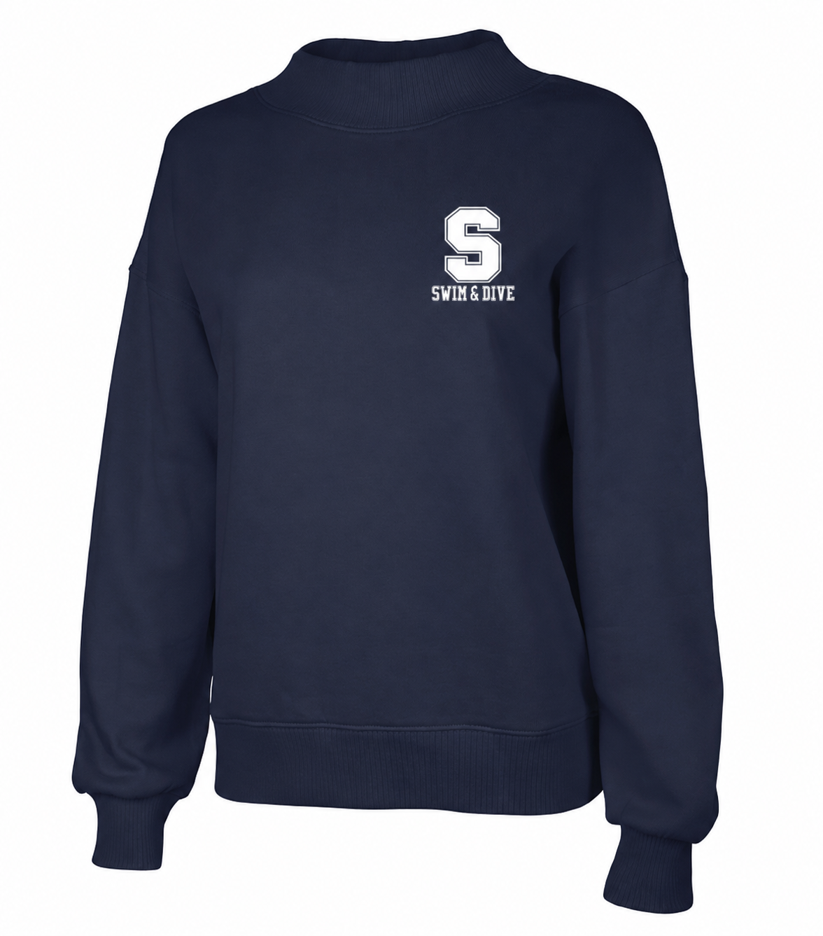 Staples Girls Swim & Dive Mockneck Sweatshirt Logowear Staples Girls Swim & Dive Ladies XS