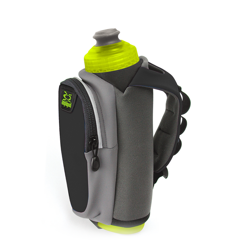 Amphipod Hydraform Ergo-Lite Ultra Handhelds 16oz Hydration AMPHIPOD, INC. Charcoal/Green-40001