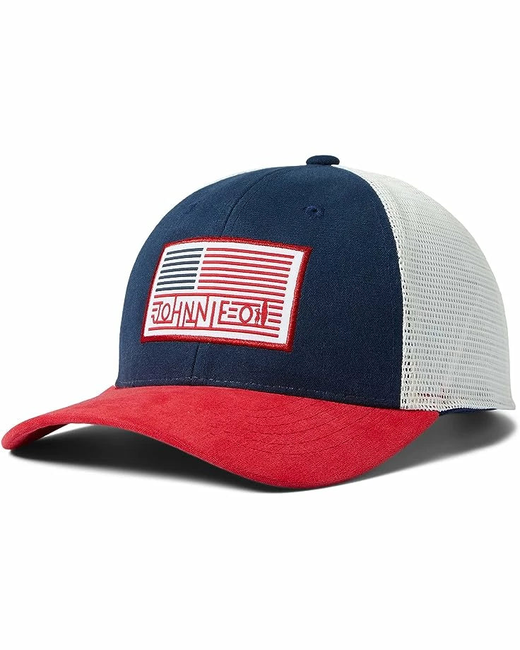 Johnnie-O Surfer Flag Trucker Hat Accessories Johnnie-O