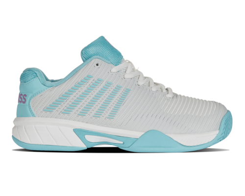 K Swiss Kids' Hypercourt Express 2 Footwear K-Swiss Brilliant White/Angel Blue/Sheer Lilac-190 4