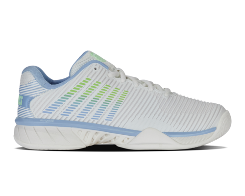 K-Swiss Women's Hypercourt Express 2 Footwear K-Swiss Lucent White/Dutch Canal/Paradise Green-126 6 Medium