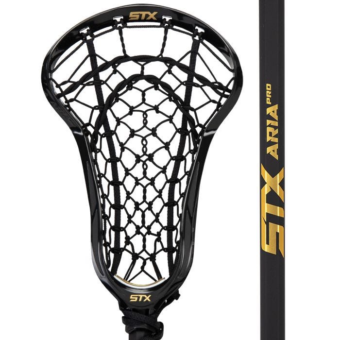 STX Aria Pro w/ Lock Pocket Complete Lacrosse Stick Equipment STX, INC Black